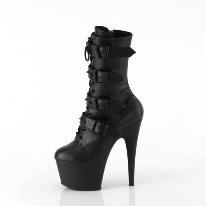 Pleaser   ADORE-1046 Blk Faux Leather/Blk Matte