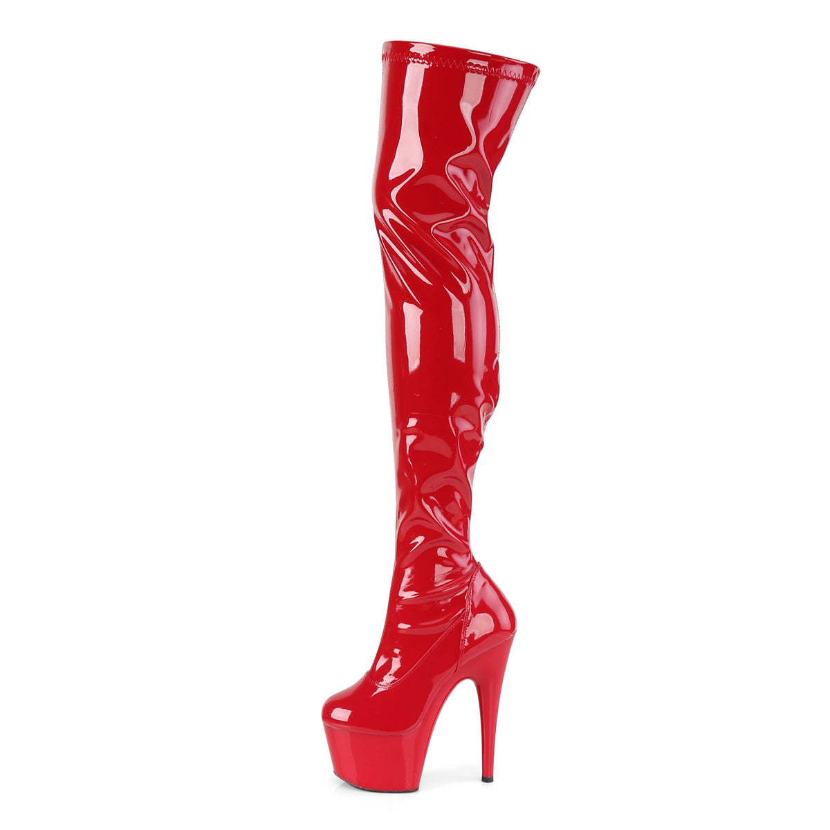 Pleaser Womens Boots ADORE-3000 Red Str Pat/Red