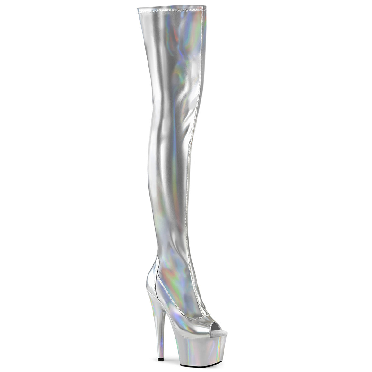 Pleaser   ADORE-3011HWR Slv Str. Holo/Slv Holo
