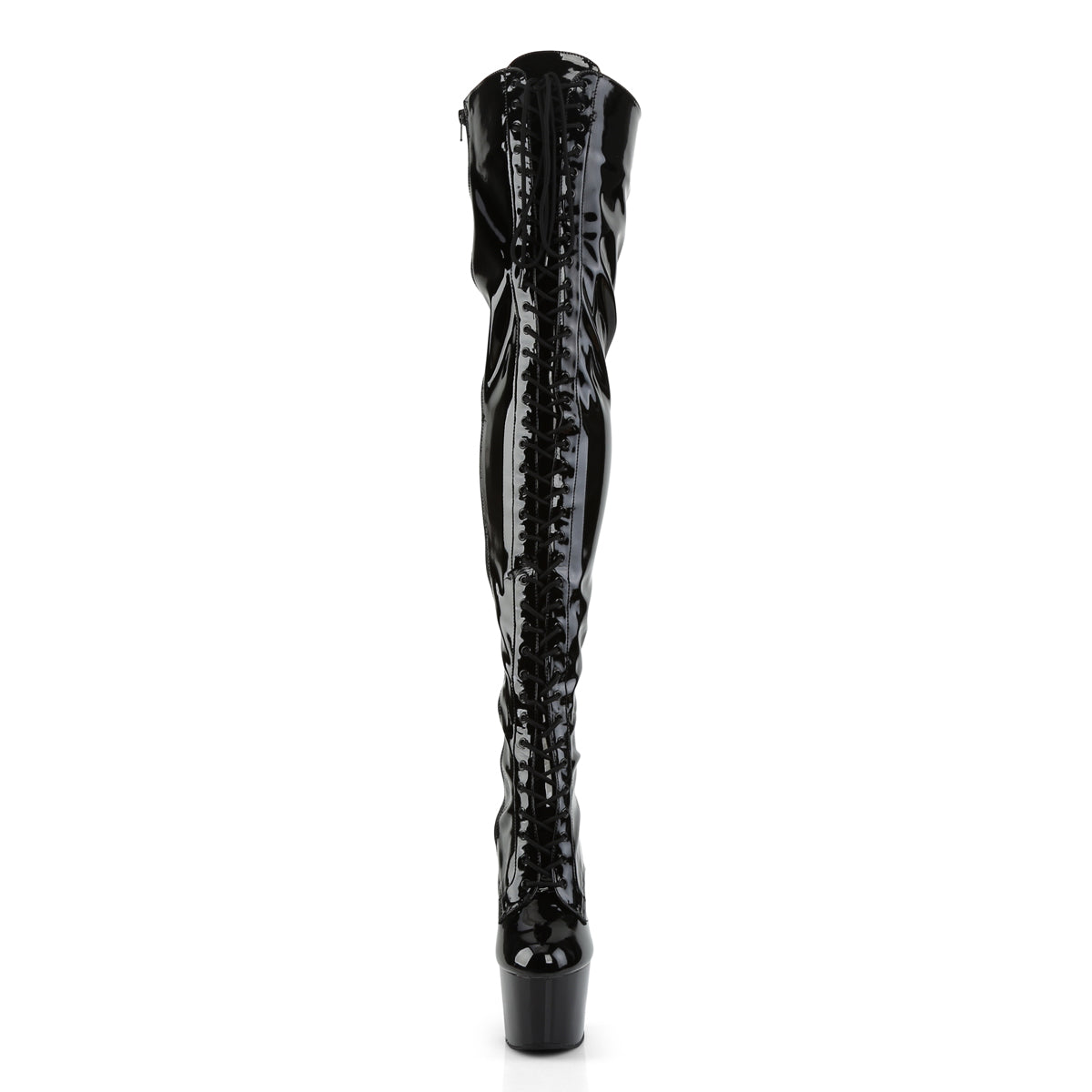 Pleaser Womens Boots ADORE-3023 Blk Str Pat/Blk
