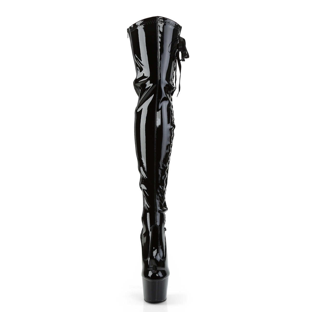 Pleaser Womens Boots ADORE-3050 Blk Str Pat/Blk