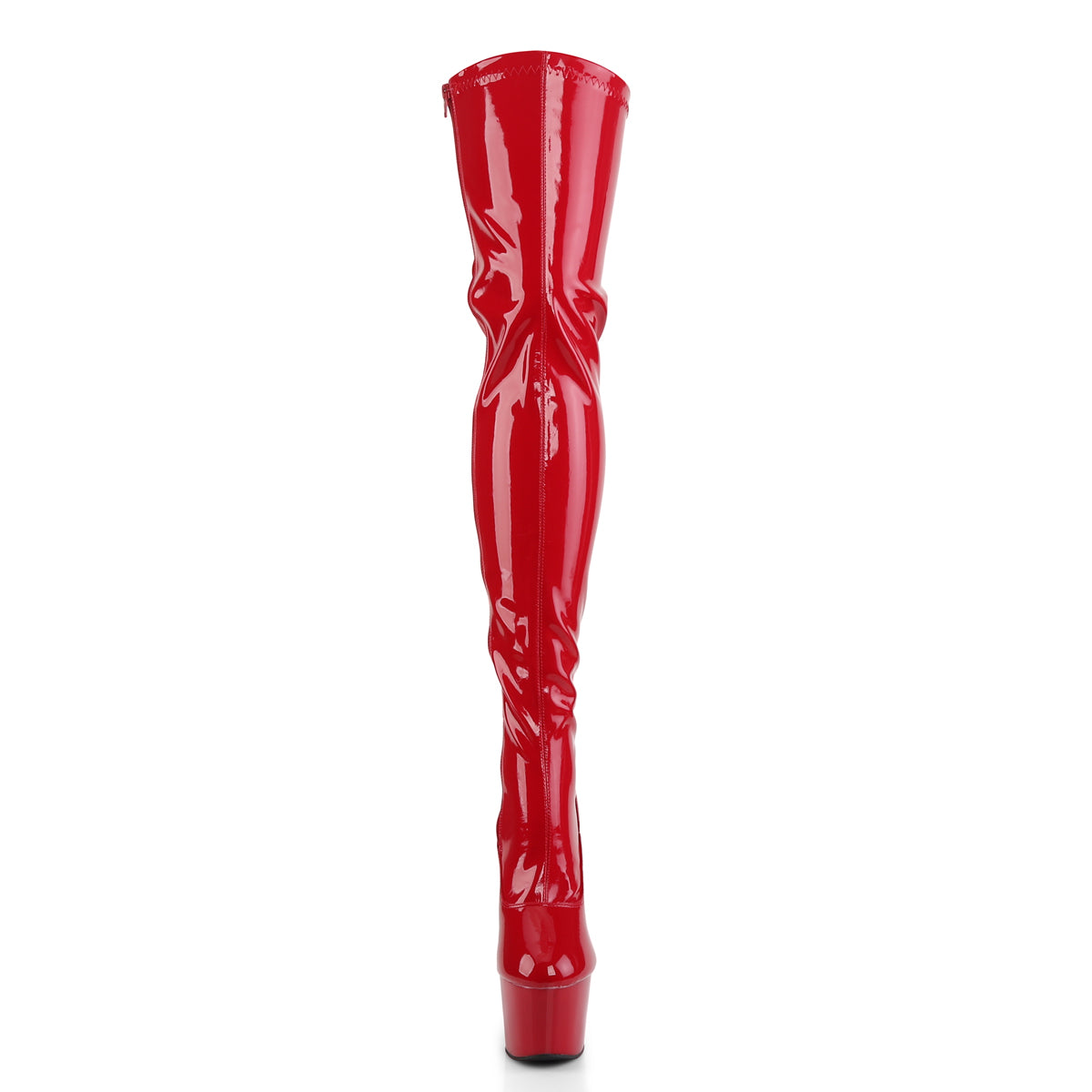 Pleaser Women's Platform Shoes ADORE-3063 Red Str Pat/Red