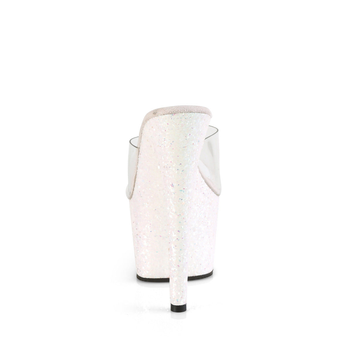 Pleaser Womens Sandals ADORE-701LG Clr/Opal Multi Glitter