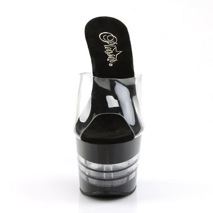 Pleaser Womens Sandals ADORE-701LN Clr/Blk