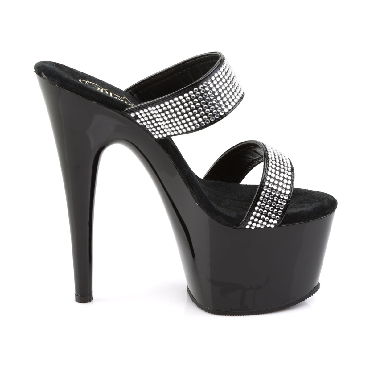 Pleaser Womens Sandals ADORE-702-2 Blk/Blk
