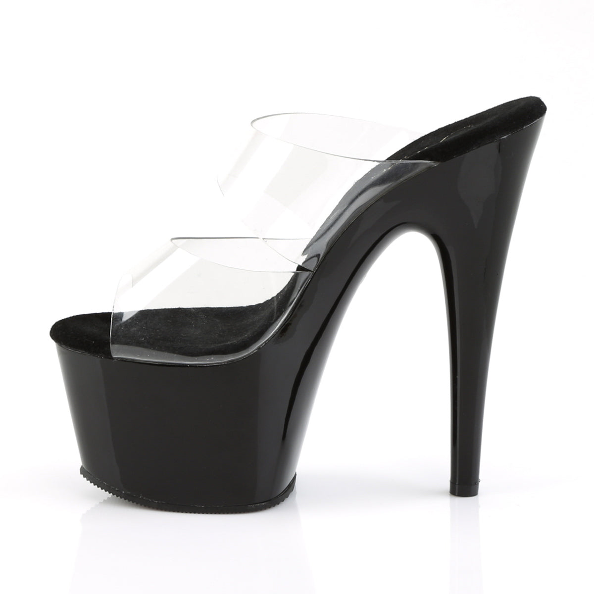 Pleaser Womens Sandals ADORE-702 Clr/Blk