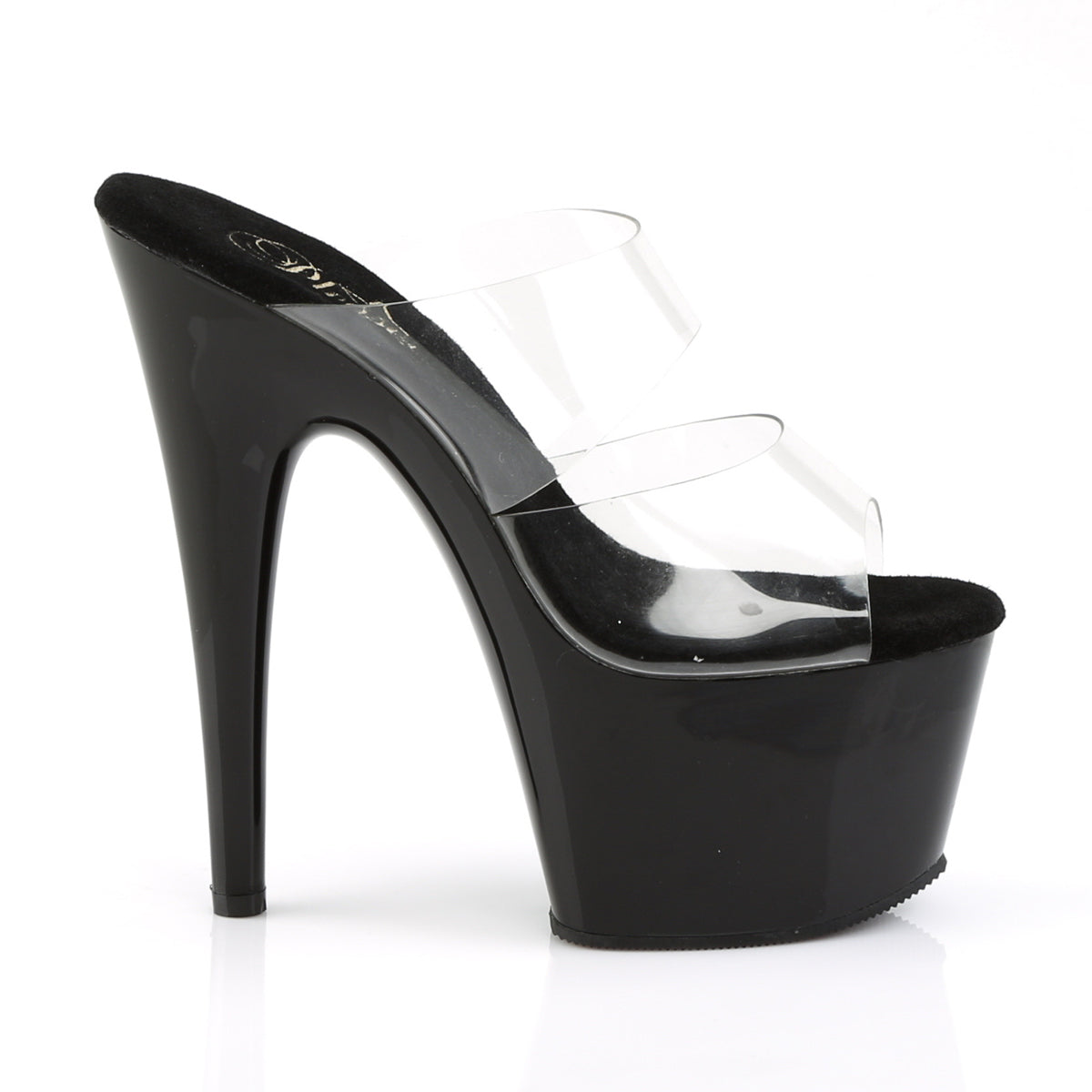 Pleaser Womens Sandals ADORE-702 Clr/Blk