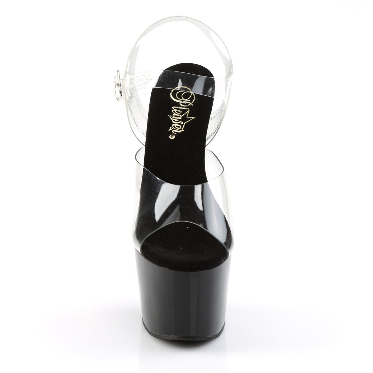 Pleaser Womens Sandals ADORE-708 Clr/Blk