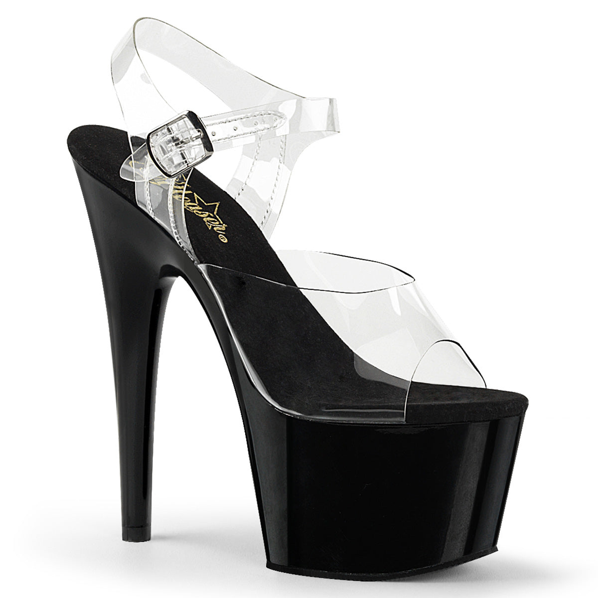 Pleaser Womens Sandals ADORE-708 Clr/Blk