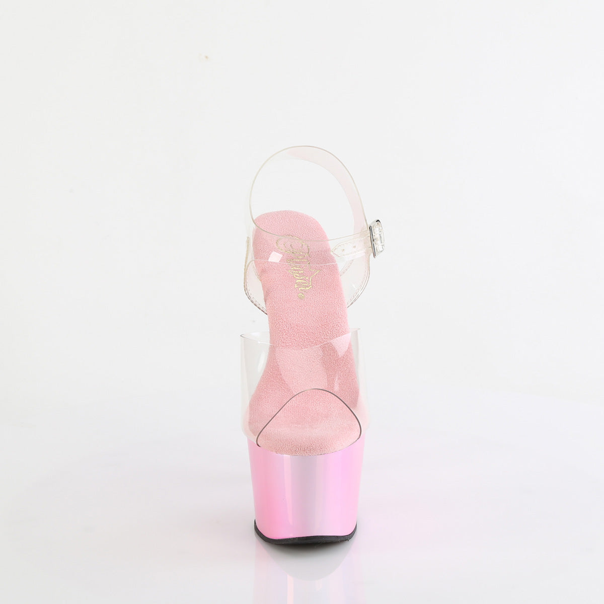 Pleaser   ADORE-708LQ Clr/Liquid B. Pink Hologram