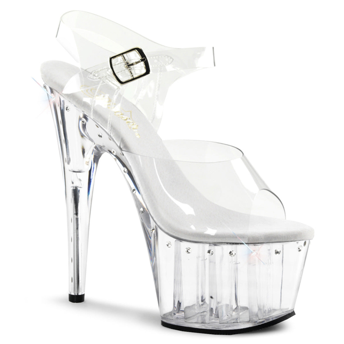 Pleaser Womens Sandals ADORE-708LS Clr/Clr