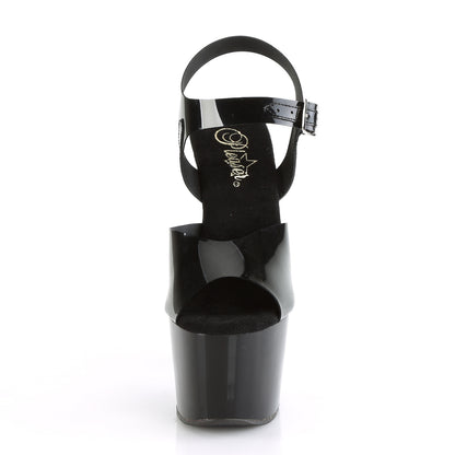 Pleaser Womens Sandals ADORE-708N Blk (Jelly-Like) TPU/Blk