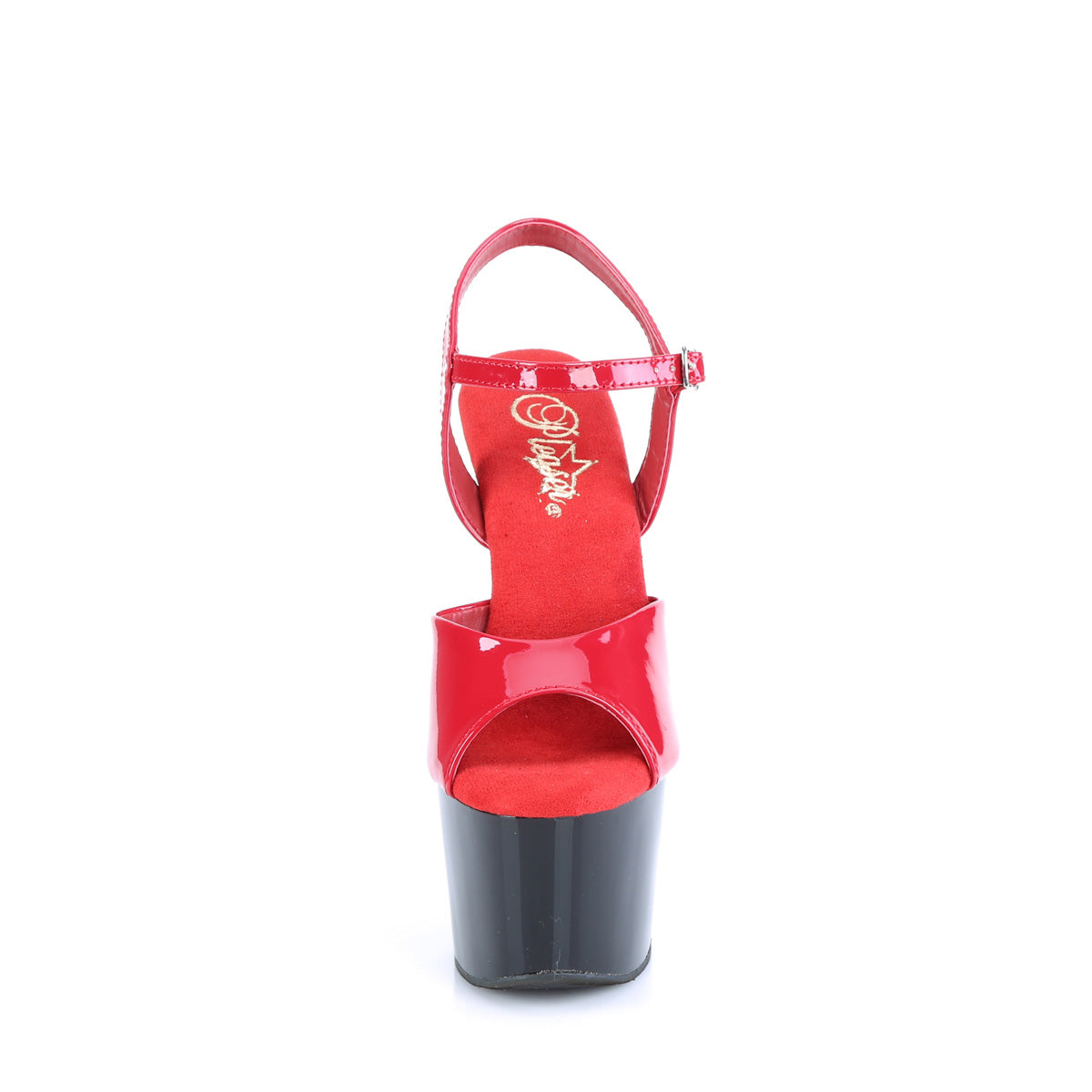 Pleaser  Sandals ADORE-709 Red Pat/Blk
