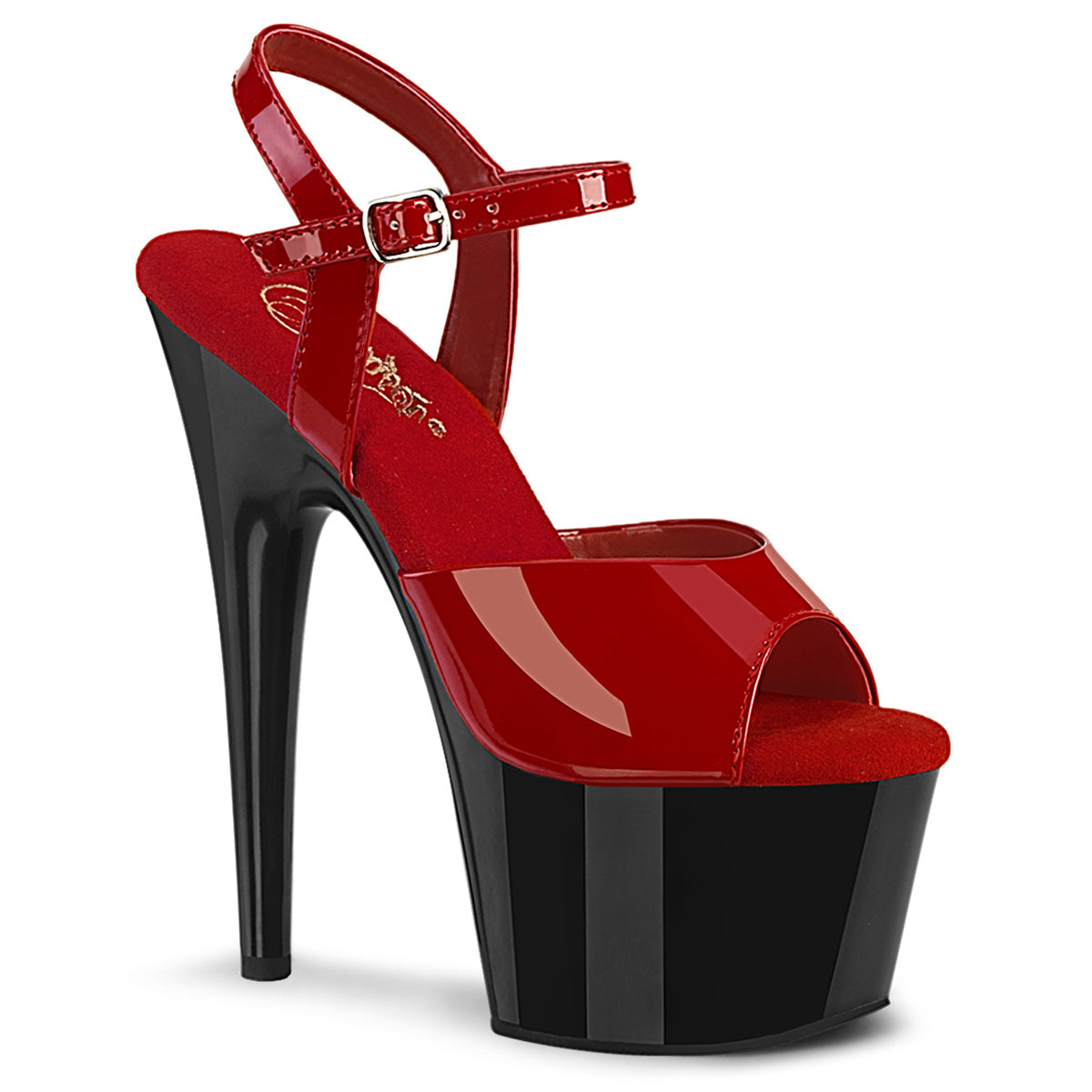 Pleaser  Sandals ADORE-709 Red Pat/Blk