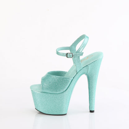 Pleaser   ADORE-709GP Aqua Glitter Pat/M