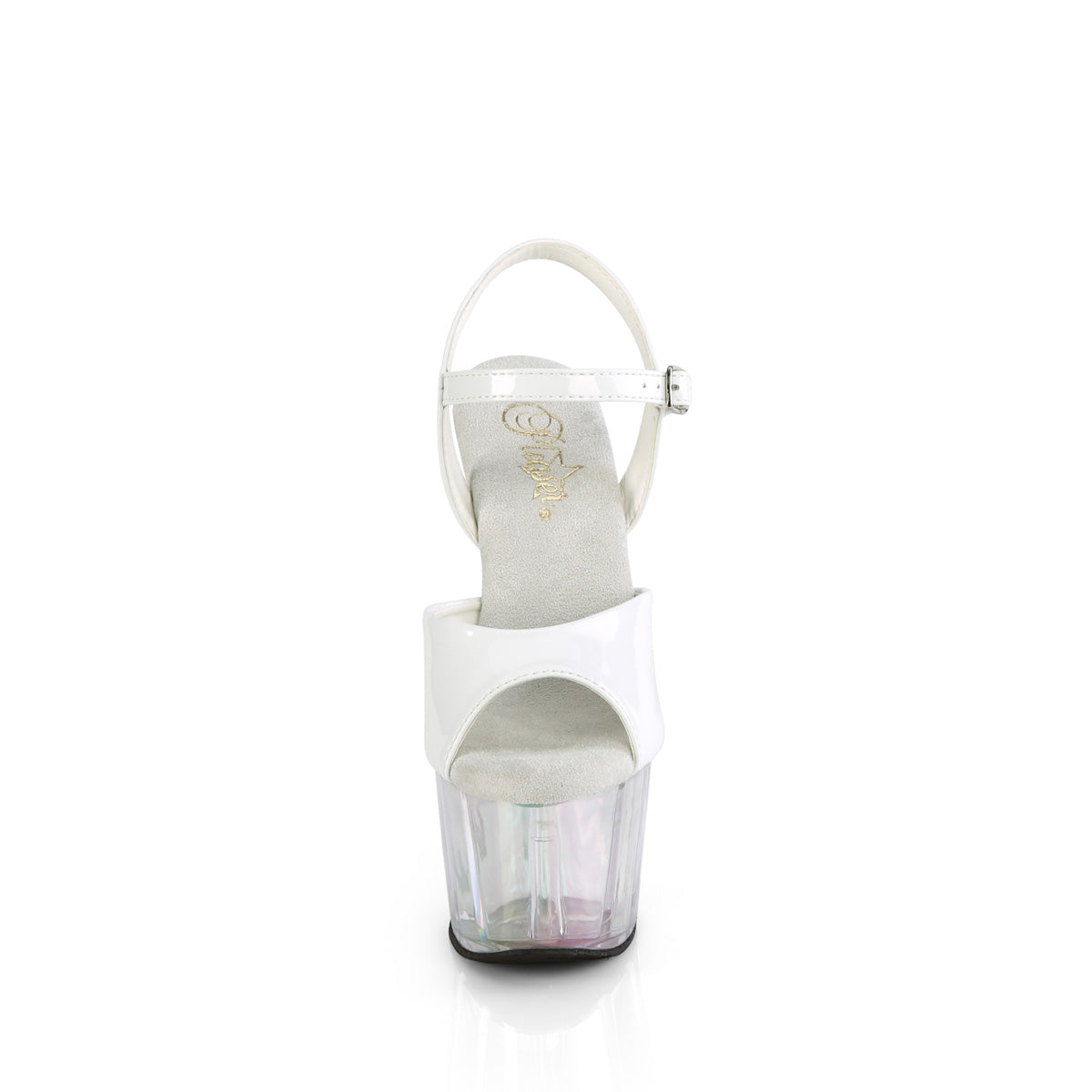 Pleaser   ADORE-709HT Wht Holo/Holo Tinted