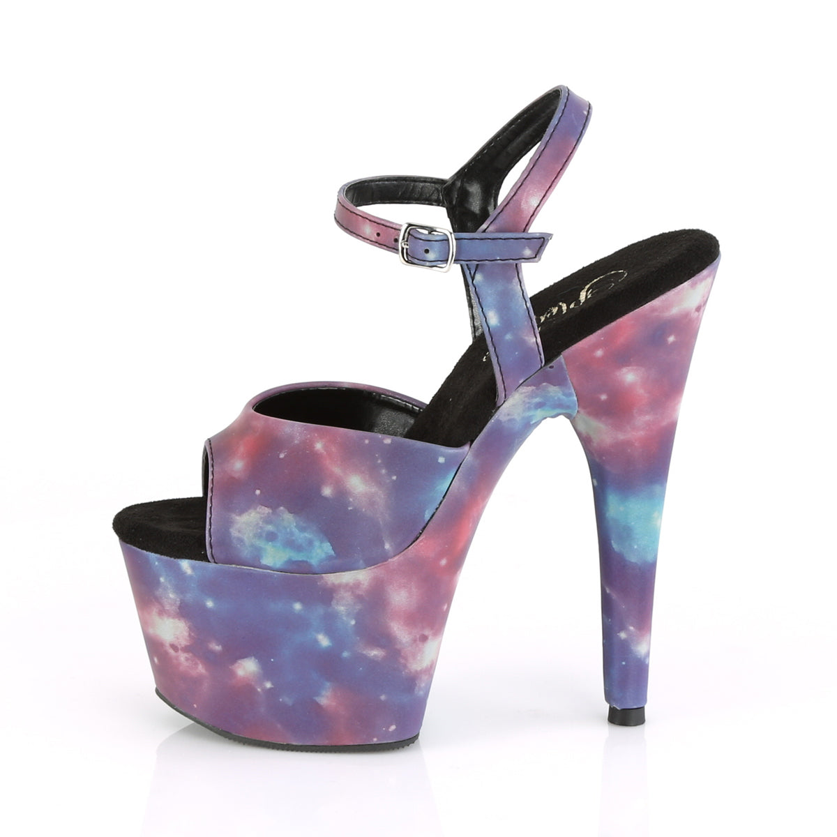 Pleaser Womens Sandals ADORE-709REFL Purple-Blue Reflective/Purple-Blue Refle