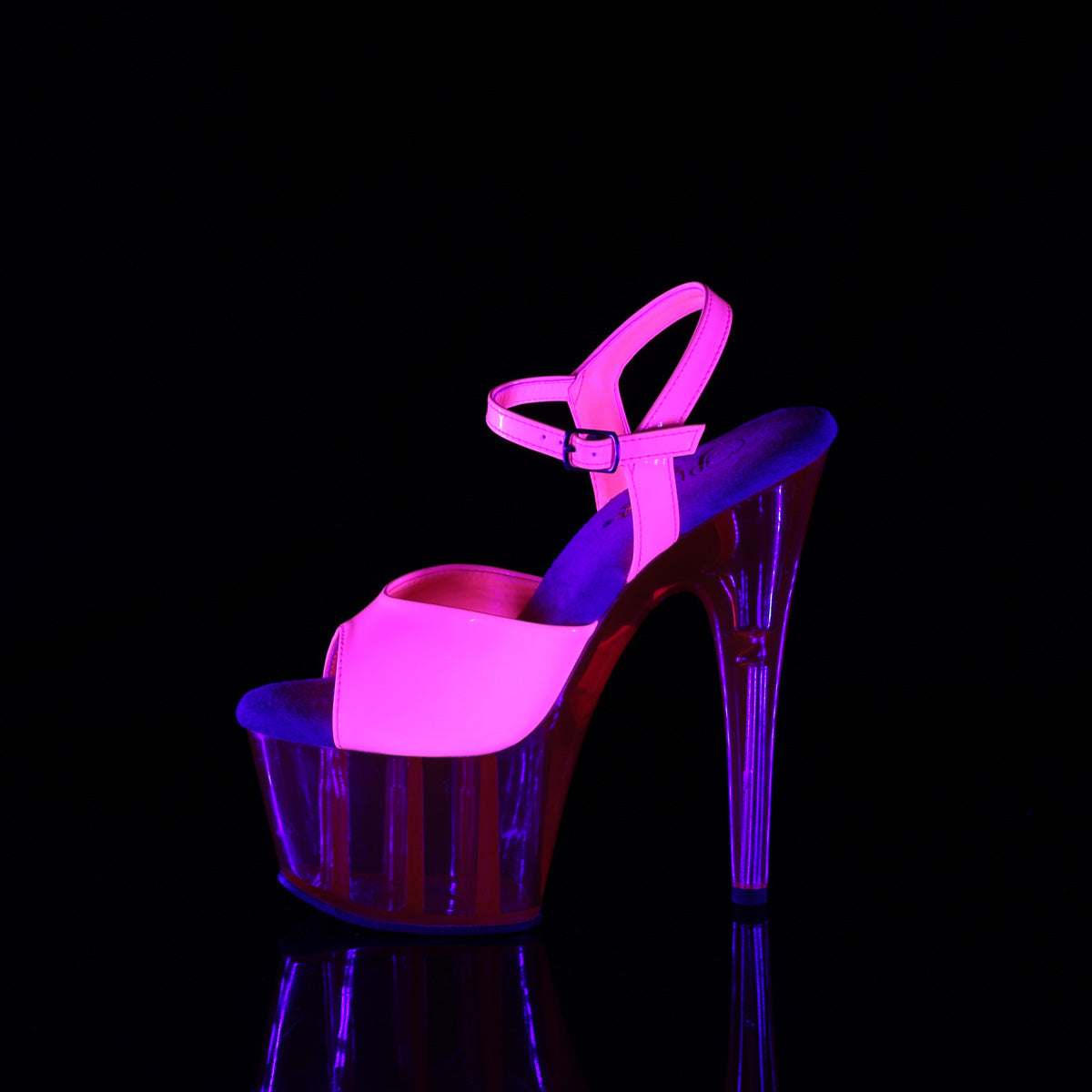 Pleaser   ADORE-709UVT Neon H. Pink Pat/H. Pink Tinted