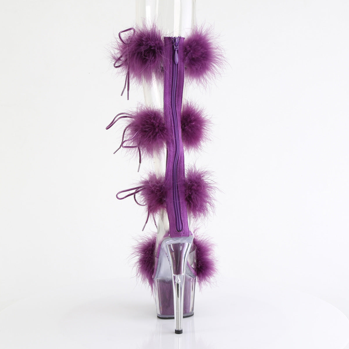 Pleaser   ADORE-728F Clr-Purple Fur/M