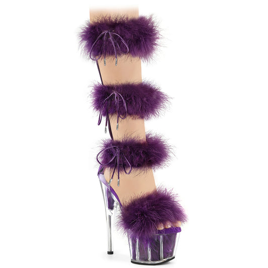 Pleaser   ADORE-728F Clr-Purple Fur/M