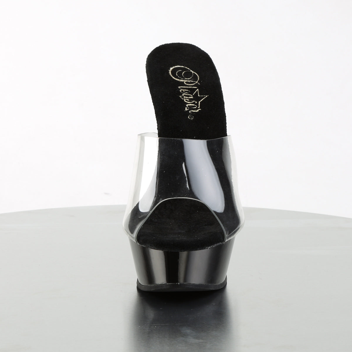 Pleaser Womens Sandals ALLURE-601 Clr/Blk