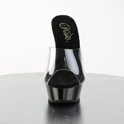 Pleaser Womens Sandals ALLURE-601 Clr/Blk