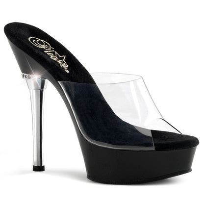 Pleaser Womens Sandals ALLURE-601 Clr/Blk