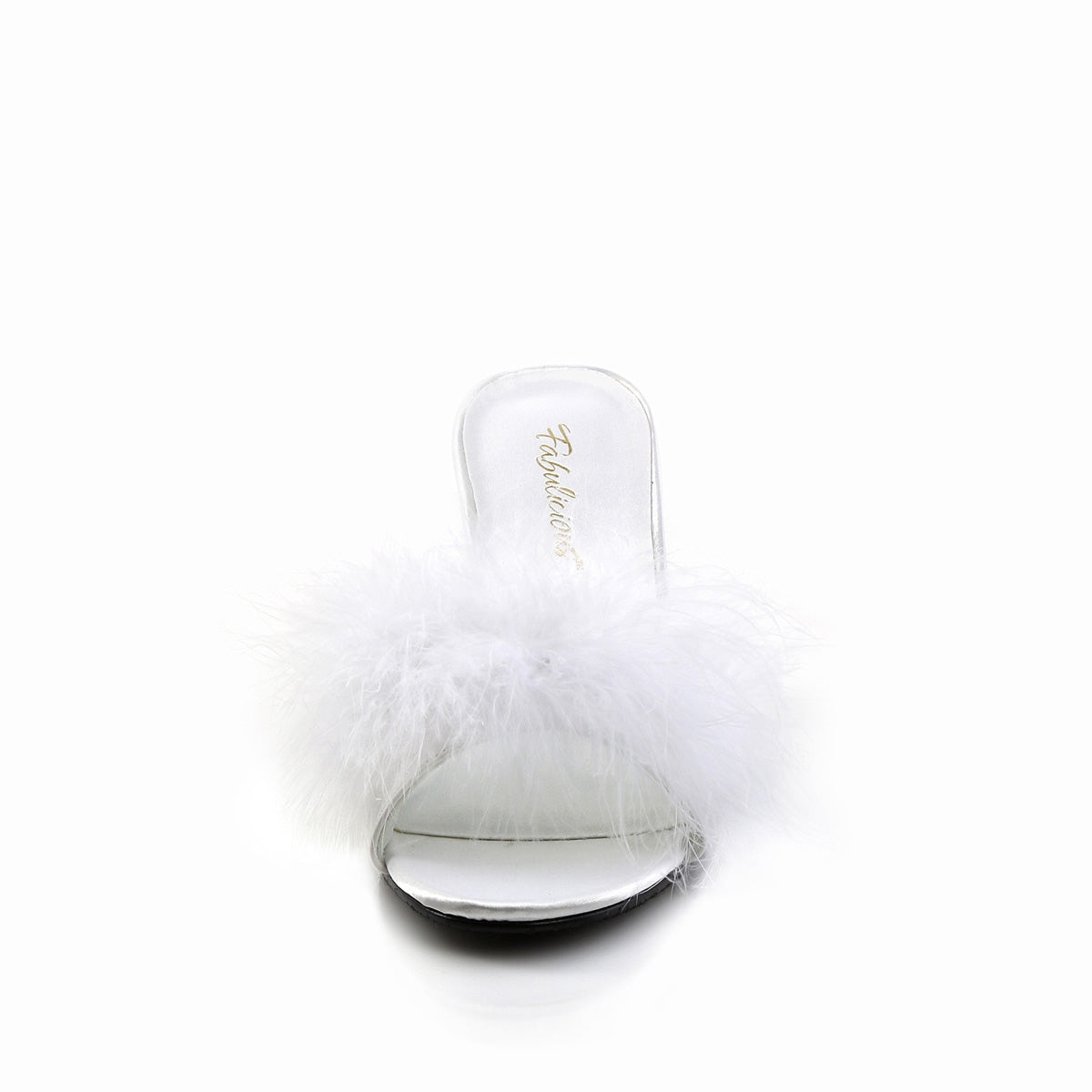 Fabulicious Womens Sandals AMOUR-03 Wht Pu-Fur