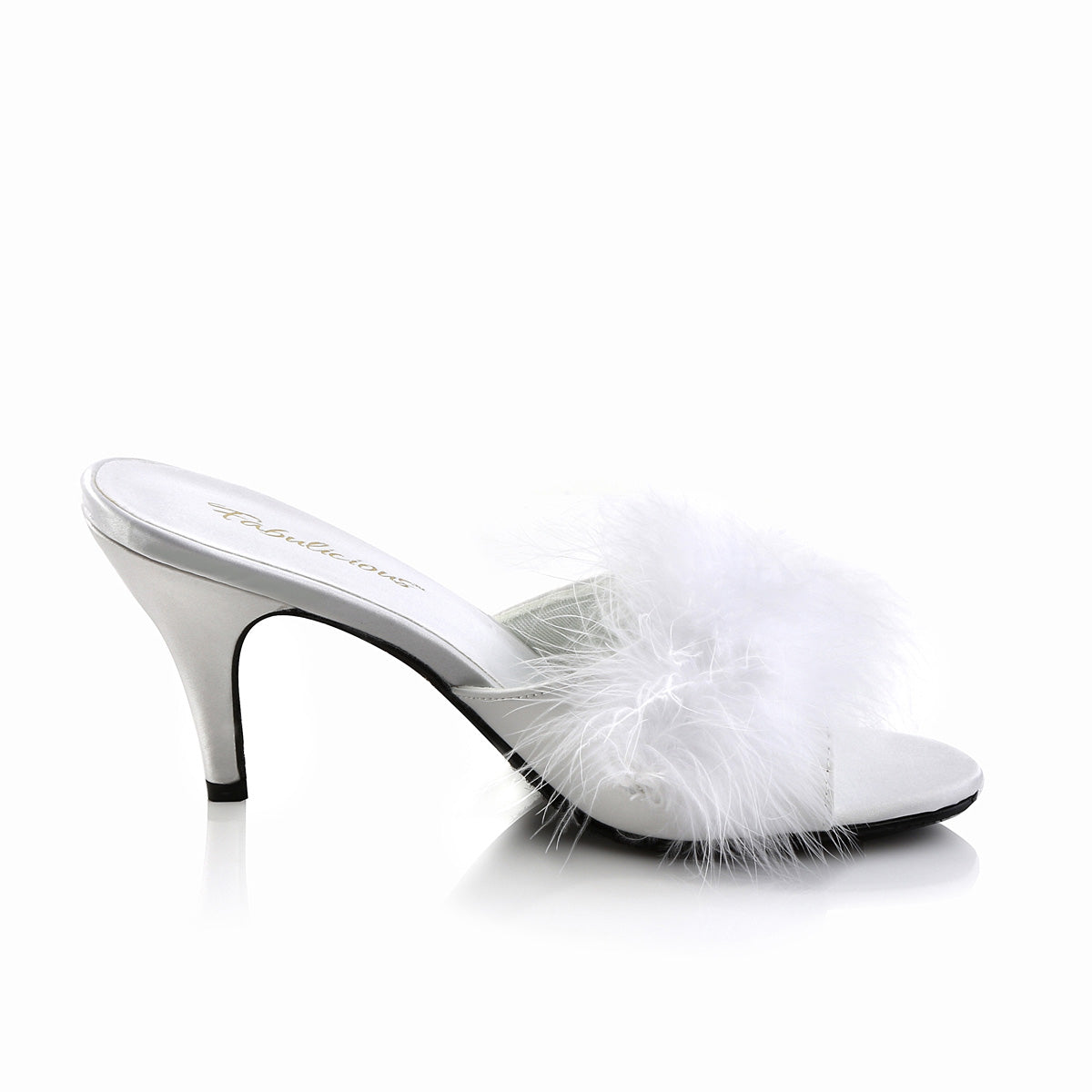 Fabulicious Womens Sandals AMOUR-03 Wht Pu-Fur