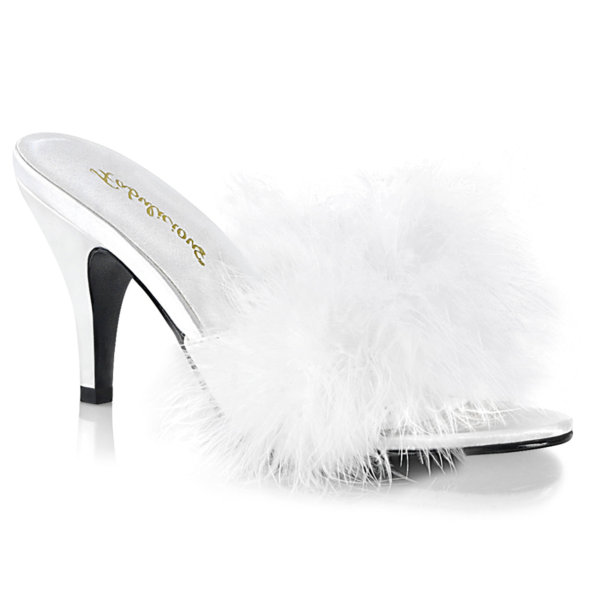 Fabulicious Womens Sandals AMOUR-03 Wht Pu-Fur