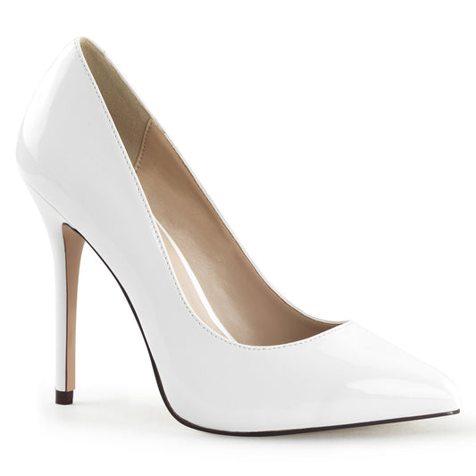 Pleaser Womens Pumps AMUSE-20 Wht Pat