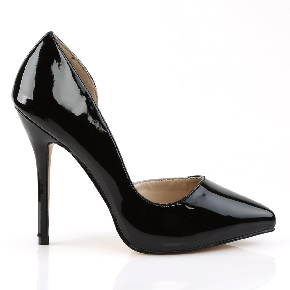 Pleaser Womens Pumps AMUSE-22 Blk Pat