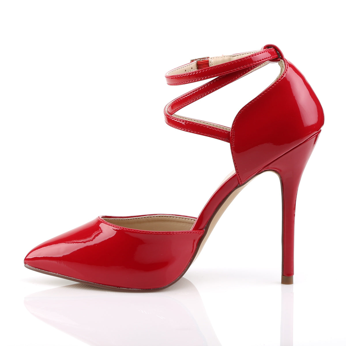 Pleaser Womens Pumps AMUSE-25 Red Pat