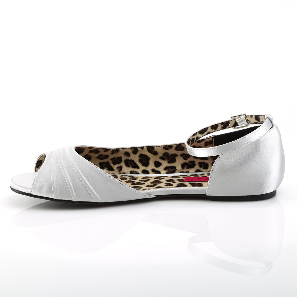 Pleaser Pink Label Womens Pumps ANNA-03 Slv Satin