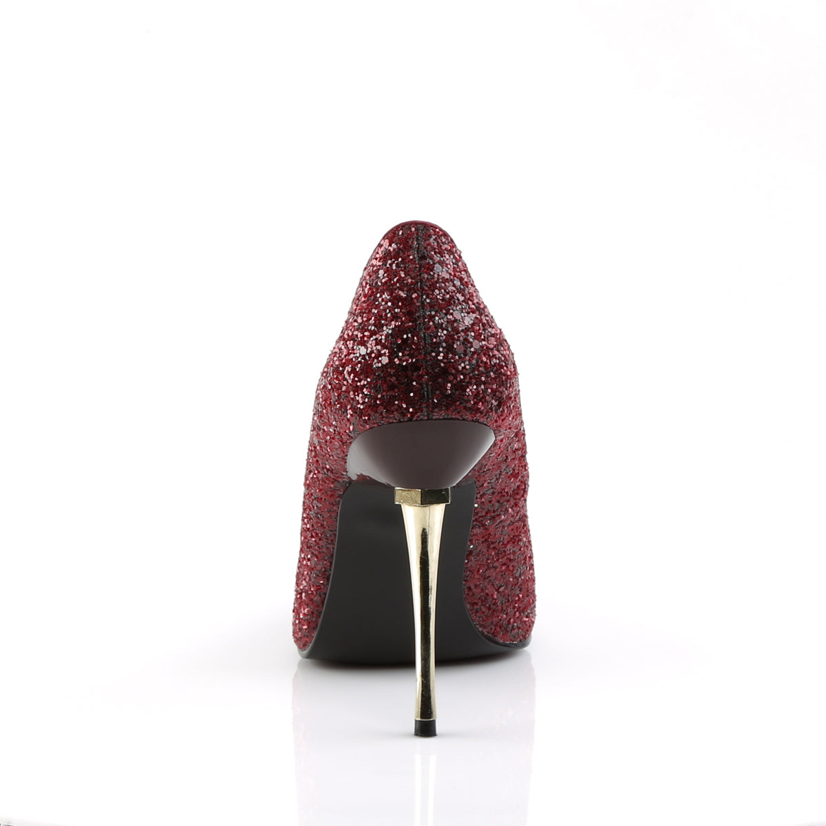 Pleaser Womens Pumps APPEAL-20G Burgundy Gltr Pu