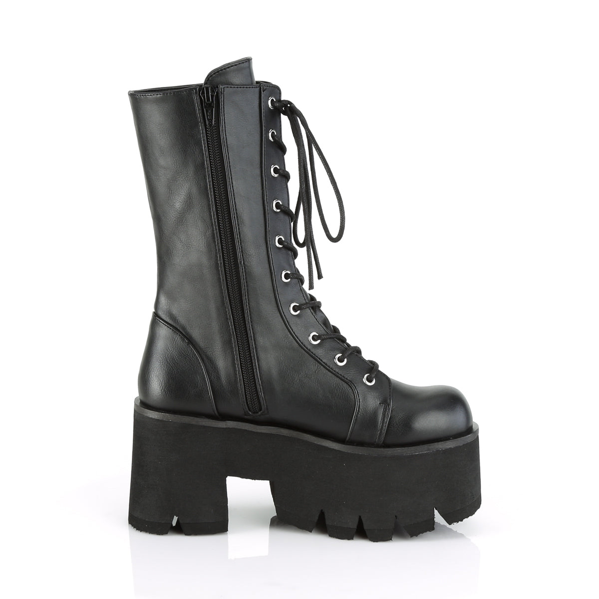 DemoniaCult Womens Boots ASHES-105 Blk Vegan Leather