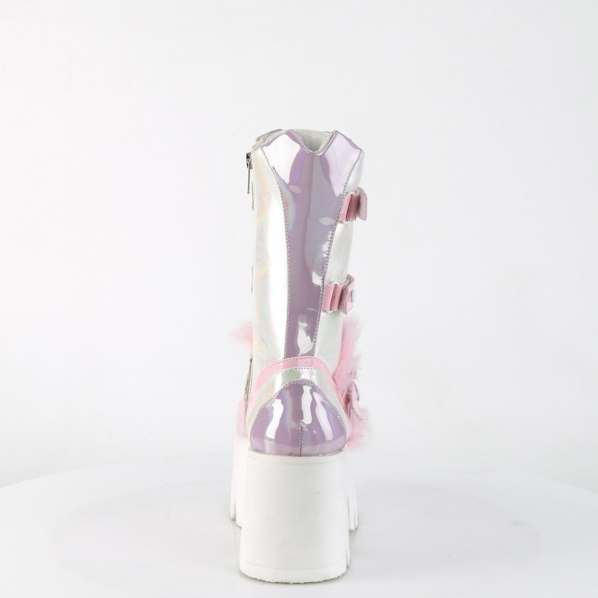 DemoniaCult  Boots ASHES-120 B.Pink-Lavender Holographic Pat