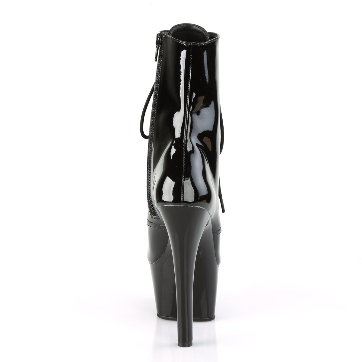 Pleaser Womens Ankle Boots ASPIRE-1020 Blk Pat/Blk
