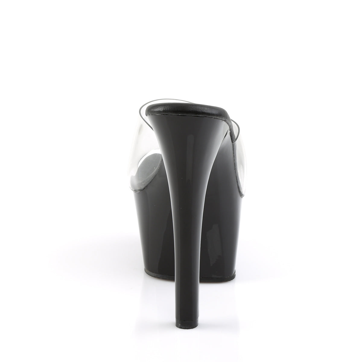 Pleaser Womens Sandals ASPIRE-601 Clr/Blk Matte