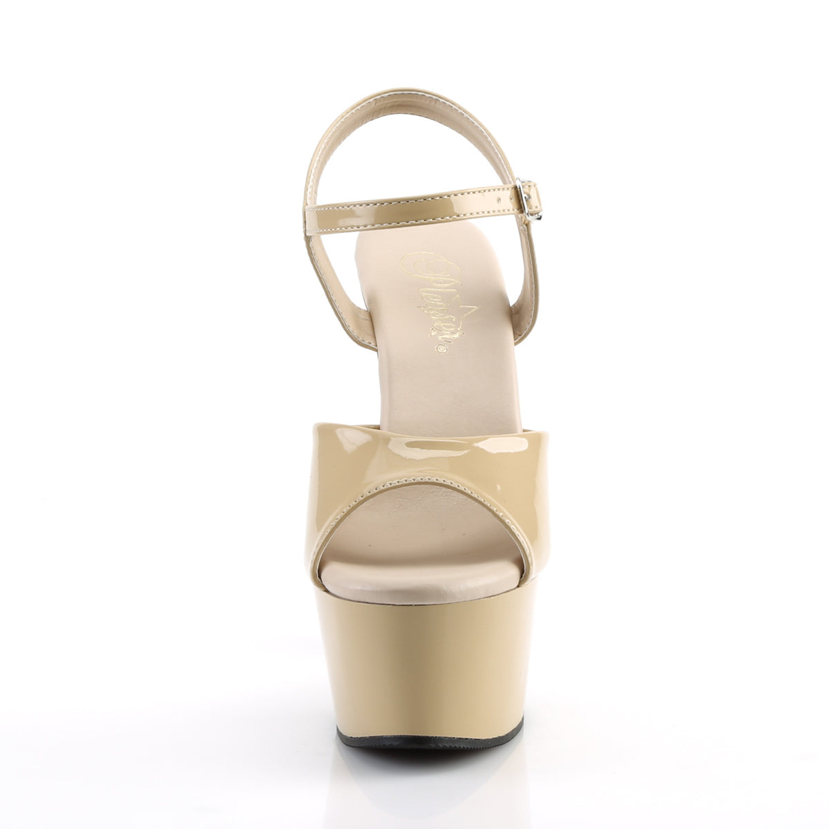 Pleaser Womens Sandals ASPIRE-609 Cream Pat/Cream