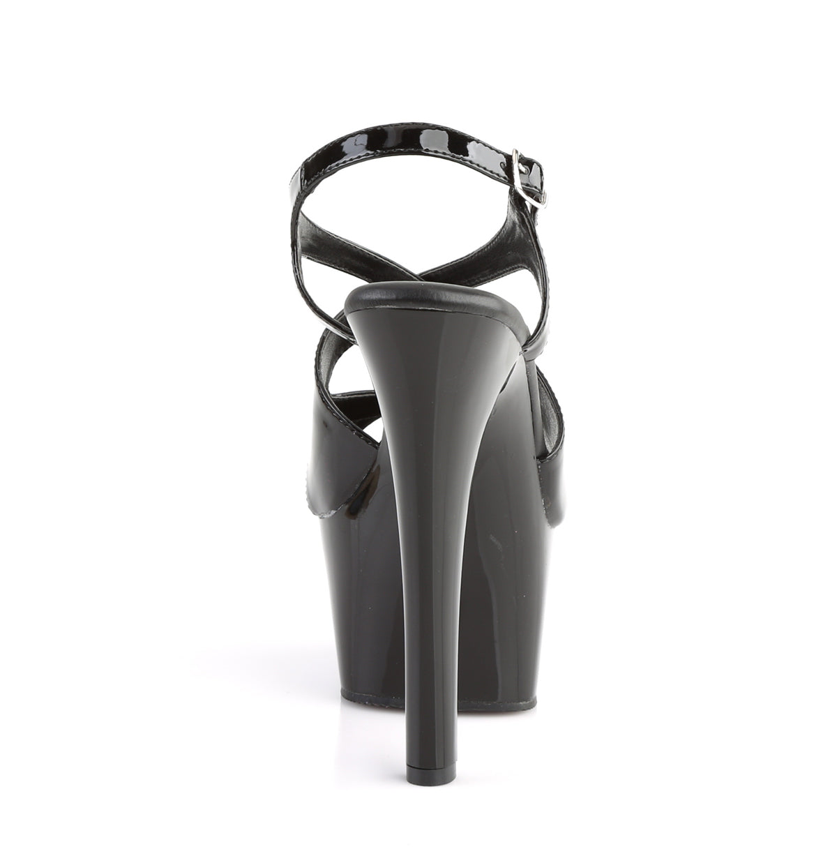 Pleaser Womens Sandals ASPIRE-630 Blk Pat/Blk