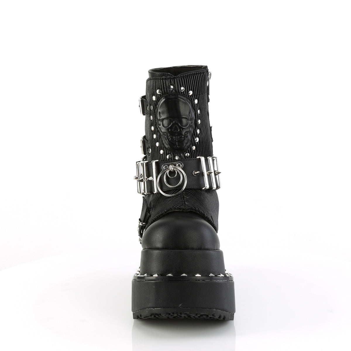 DemoniaCult  Ankle Boots BEAR-150 Blk Vegan Leather