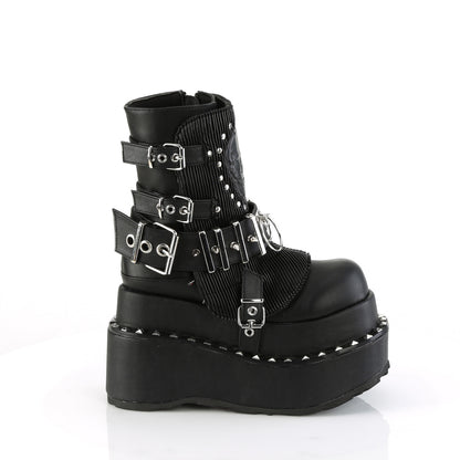 DemoniaCult  Ankle Boots BEAR-150 Blk Vegan Leather