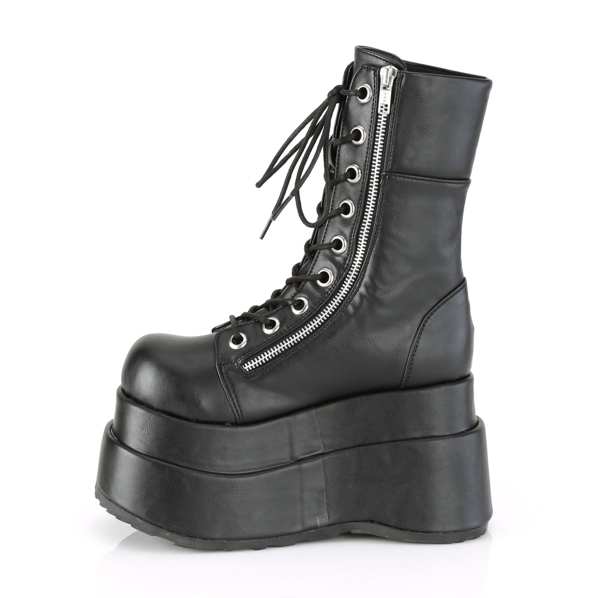 DemoniaCult Womens Boots BEAR-265 Blk Vegan Leather