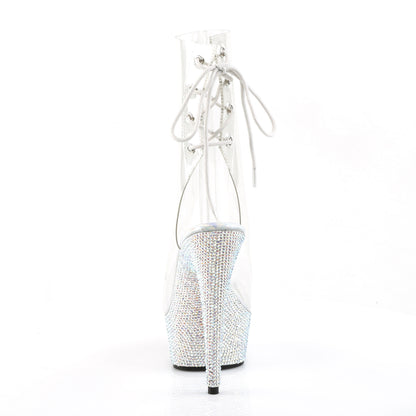 Pleaser Womens Ankle Boots BEJEWELED-1018DM-6 Clr/Slv Multi RS