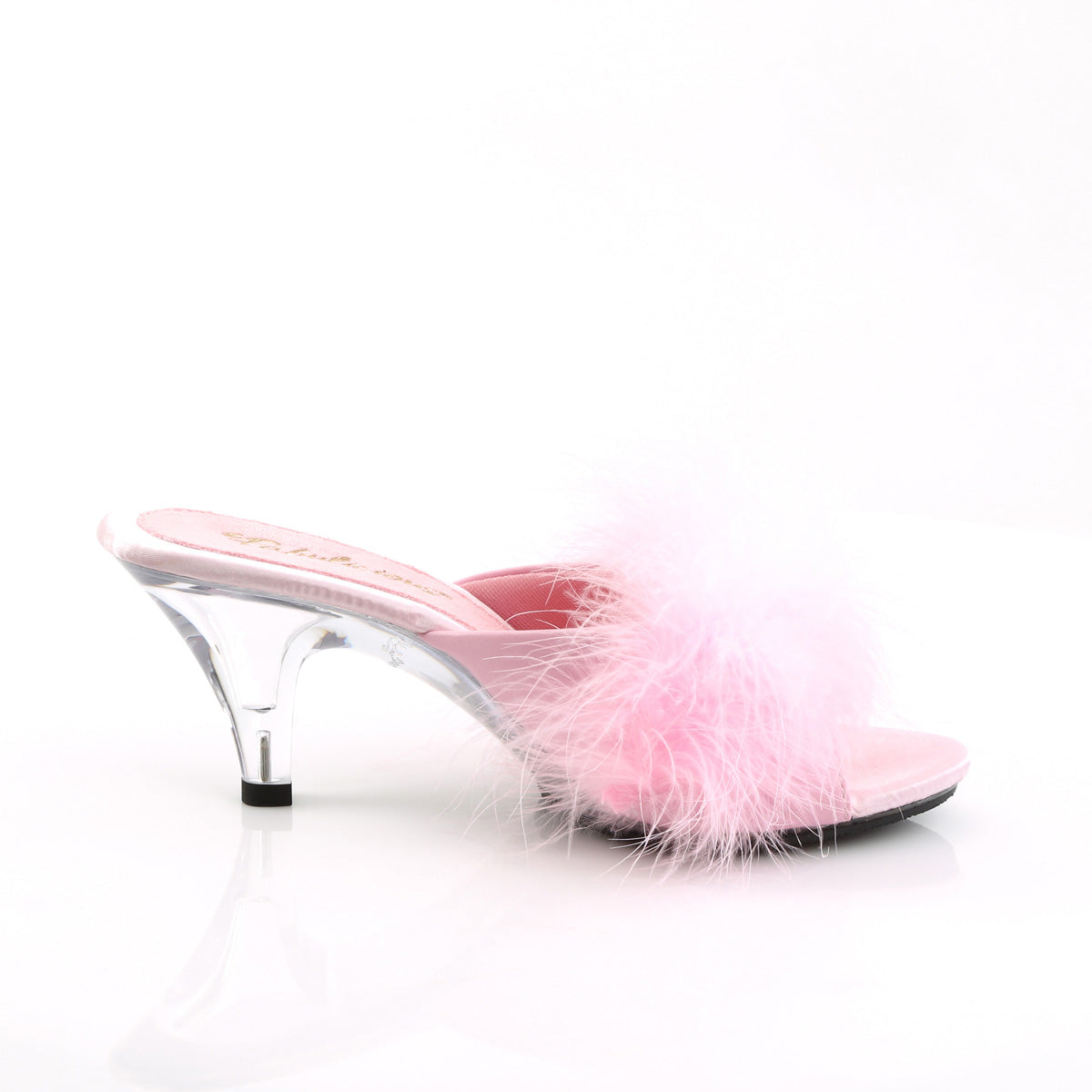 Fabulicious Womens Sandals BELLE-301F B. Pink Pu-Fur/Clr