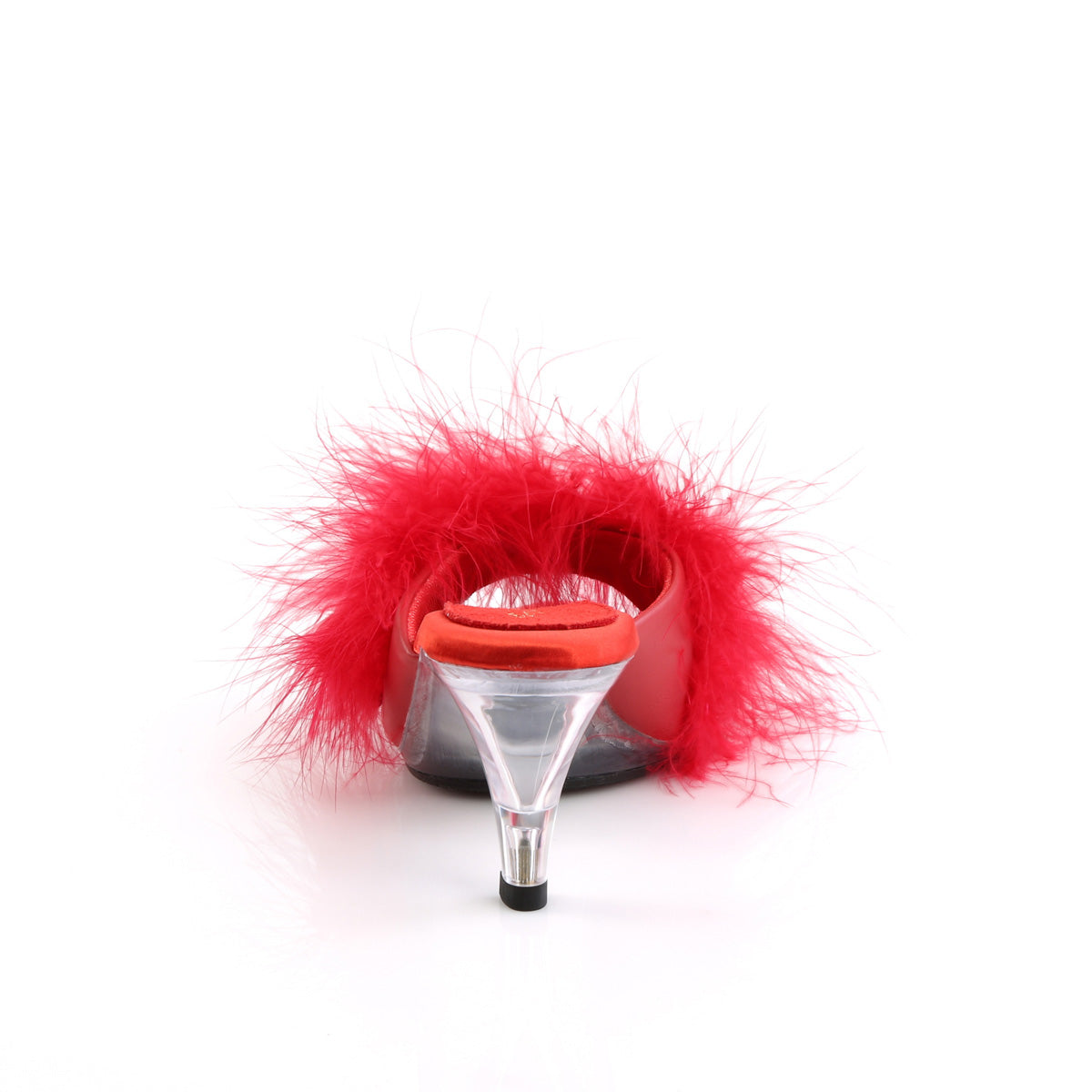 Fabulicious Womens Sandals BELLE-301F Red Pu-Fur/Clr