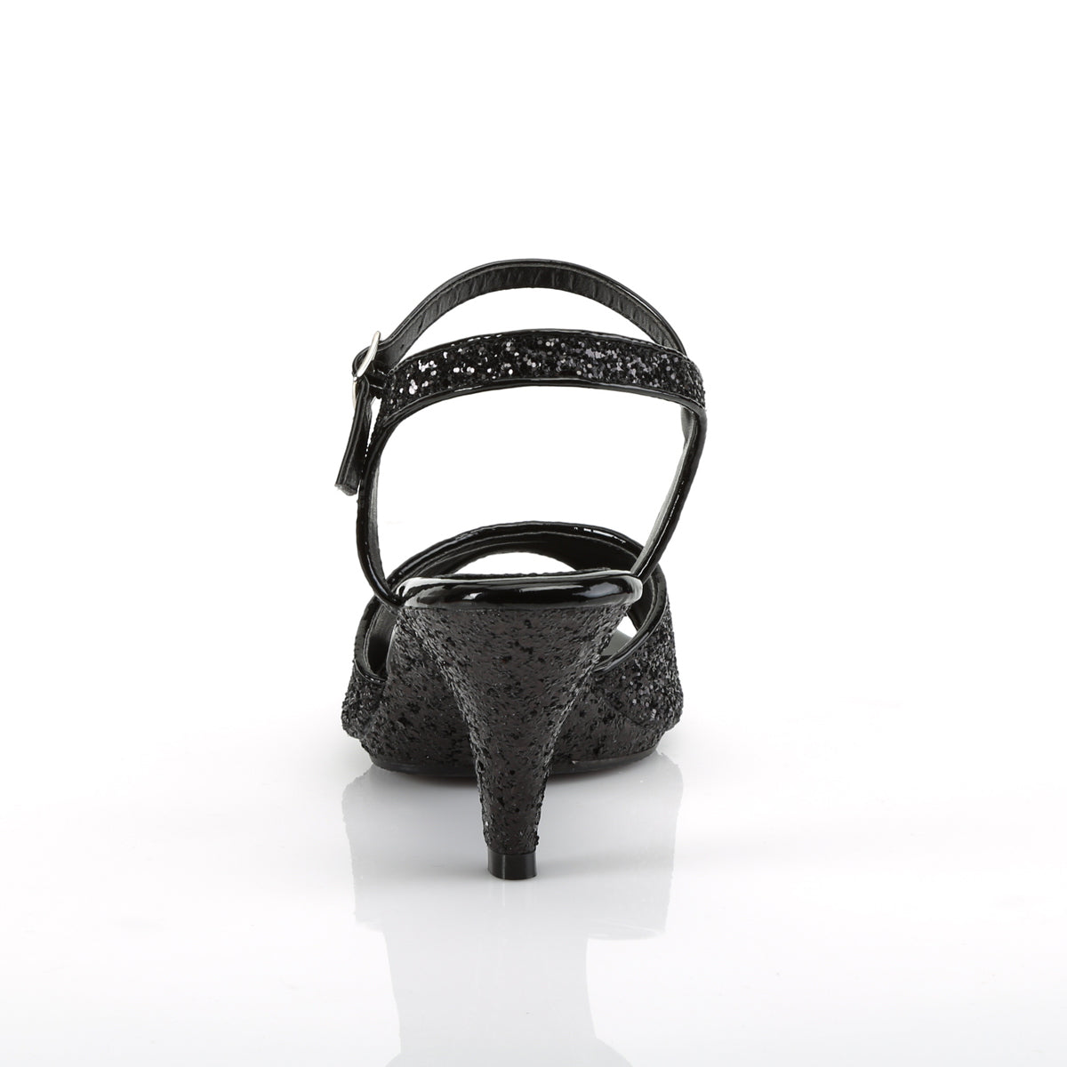 Fabulicious Womens Sandals BELLE-309G Blk Glitter/Blk Glitter