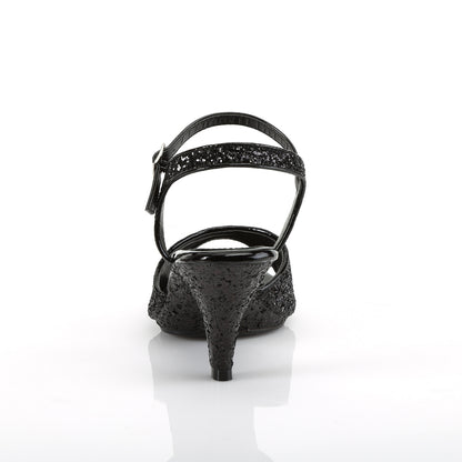 Fabulicious Womens Sandals BELLE-309G Blk Glitter/Blk Glitter