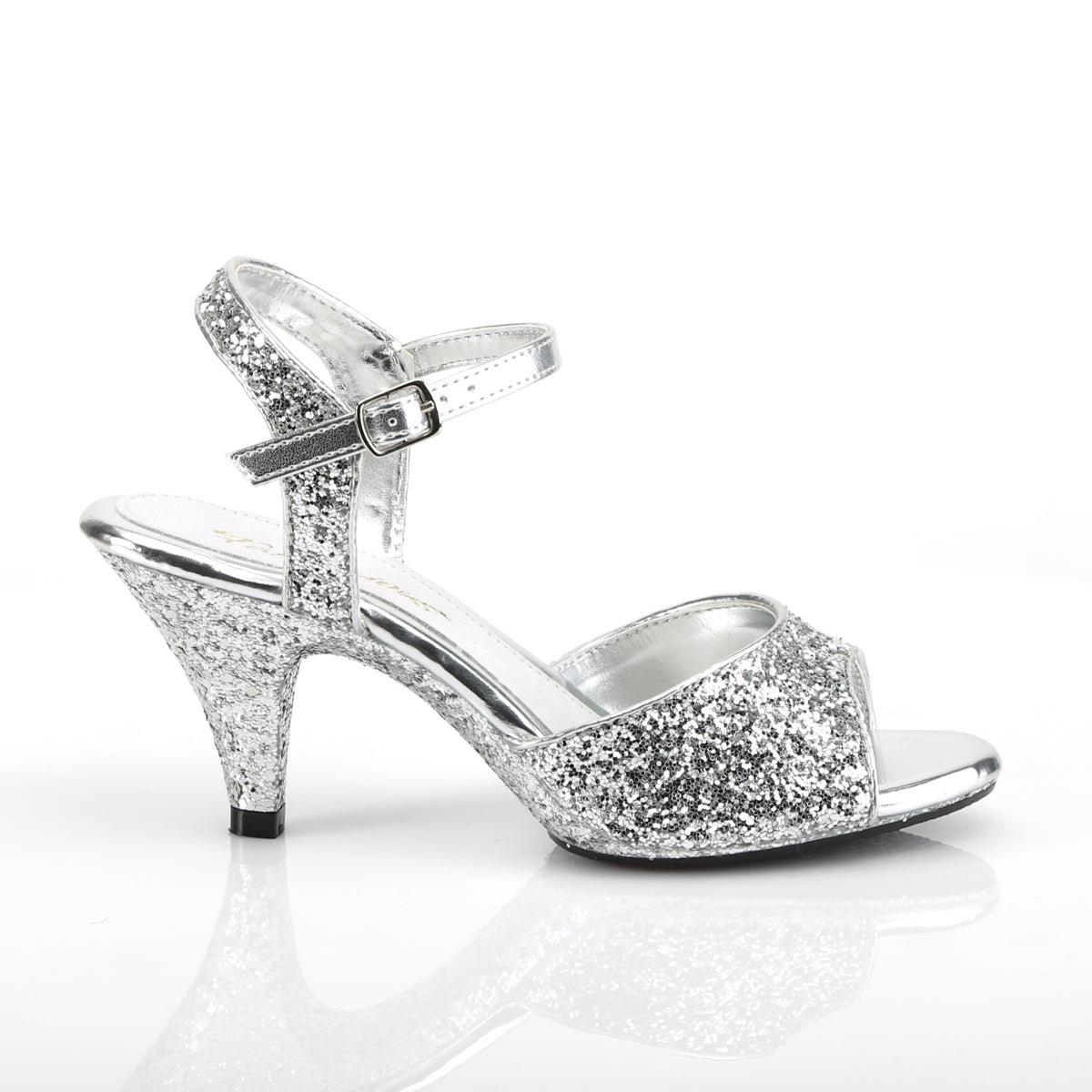 Fabulicious Womens Sandals BELLE-309G Slv Glitter/Slv Glitter